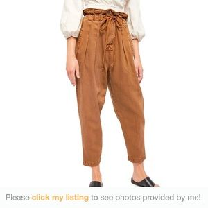 Women’s Free People Margate Trousers Brown Size Medium